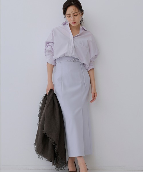 anuans（アニュアンス） 長袖シャツ FREE ラベンダー レディース