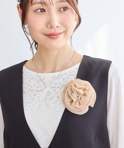 ブローチ・コサージュ　K18 Honeys（ハニーズ） ブローチ 入学式 コサージュ＆ネックレス