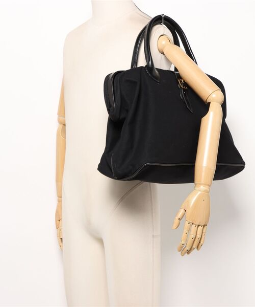 ボストンバッグ LLOYD FOOTWEAR LLC/C40 (17” Gladstone Bag) Black ”Canvas Cotton  Brの画像