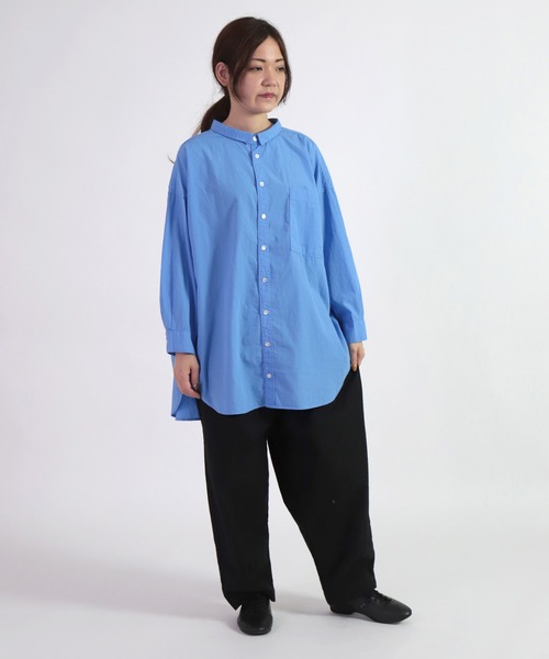 「Brocante」 長袖シャツ 2 ライトグレー レディース_画像4