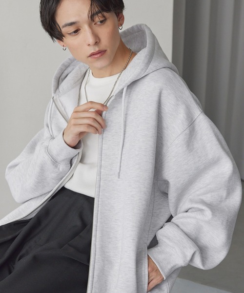 MONO-MART（モノマート） プルオーバーパーカー S ライトグレー メンズ