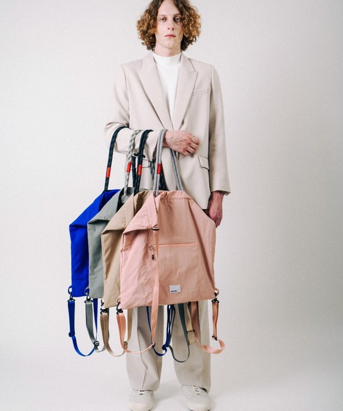 「Topologie」 トートバッグ F グリーン メンズ_画像3