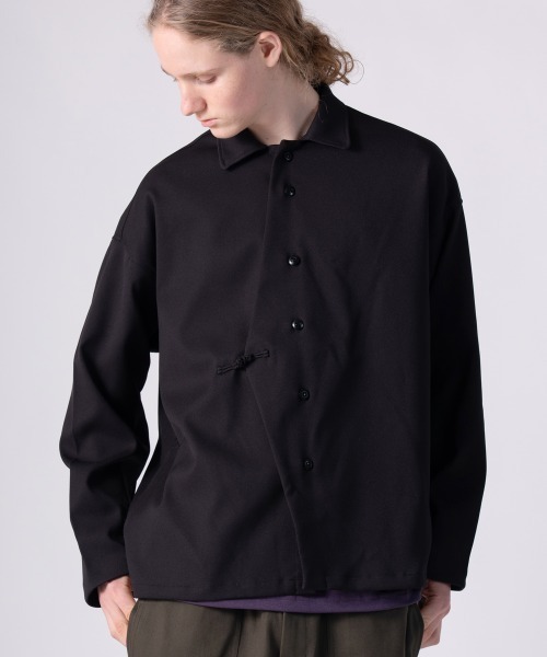 DesoroWorks 今季新作 アシンメトリーシャツ　訳あり rehacer（レアセル） シャツ : Asymmetry Loop Cord Shirt