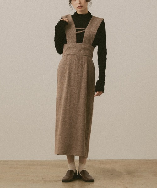 「moi tytto」 サロペットスカート FREE ベージュ レディース_画像2