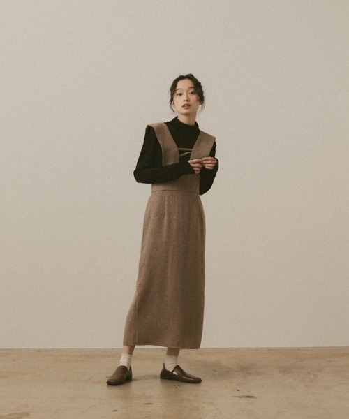 「moi tytto」 サロペットスカート FREE ベージュ レディース_画像7