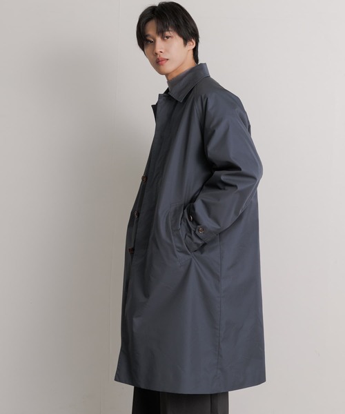 「SENSE OF PLACE by URBAN RESEARCH」 ステンカラーコート MEDIUM ブラック メンズ_画像3