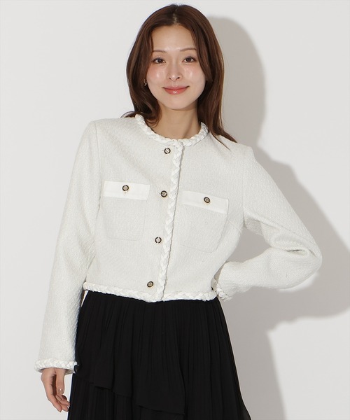 AND COUTURE（アンドクチュール） ジャケット ノーカラージャケット