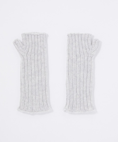 「William Brunton Hand Knits」 手袋 ONE SIZE ライトグレー レディース_画像4
