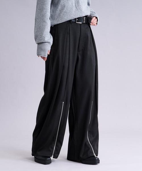 Ellno Loset（エルノロゼット） スラックス フロントジップタック