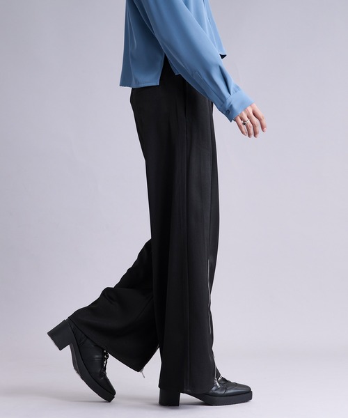 Ellno Loset（エルノロゼット） ワイドパンツ スラックス フロント