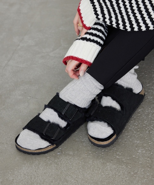 BIRKENSTOCK ブラックフラットシューズ BIRKENSTOCK（ビルケンシュトック） フラットサンダル 37 ブラック