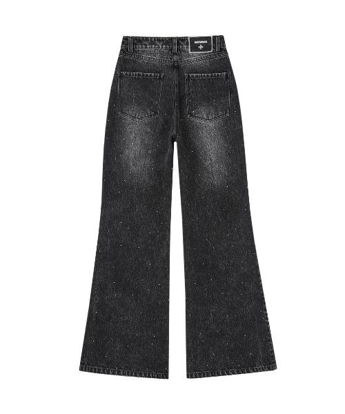 パンツ andwang Bijou Ribbon Straight Denim ANDWANG ジーンズ デニム デニムパンツ Bijou Ribbon Straight Denim