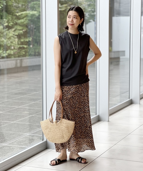 「IENA LA BOUCLE」 フレアスカート - ブラウン レディースの画像
