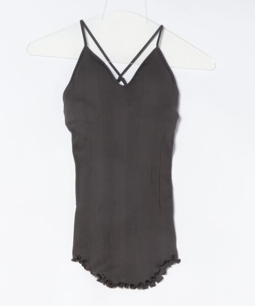 HAKUJI（ハクジ） キャミソール HAKUJI Random rib bra camisole