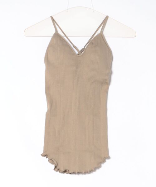 HAKUJI（ハクジ） キャミソール HAKUJI Random rib bra camisole