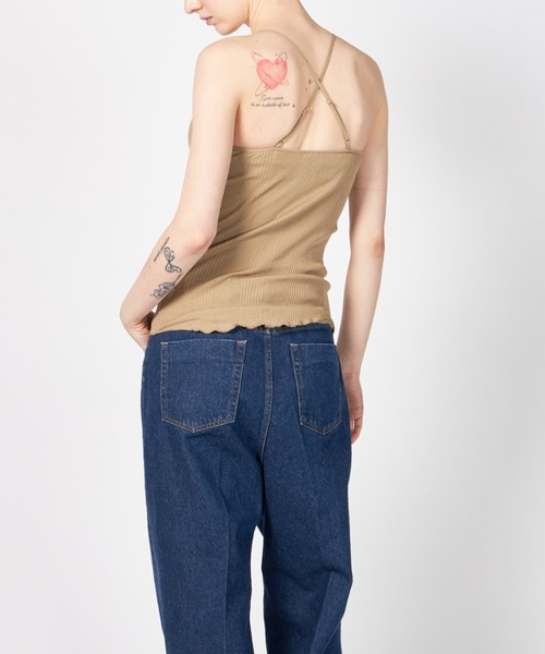 HAKUJI（ハクジ） キャミソール HAKUJI Random rib bra camisole