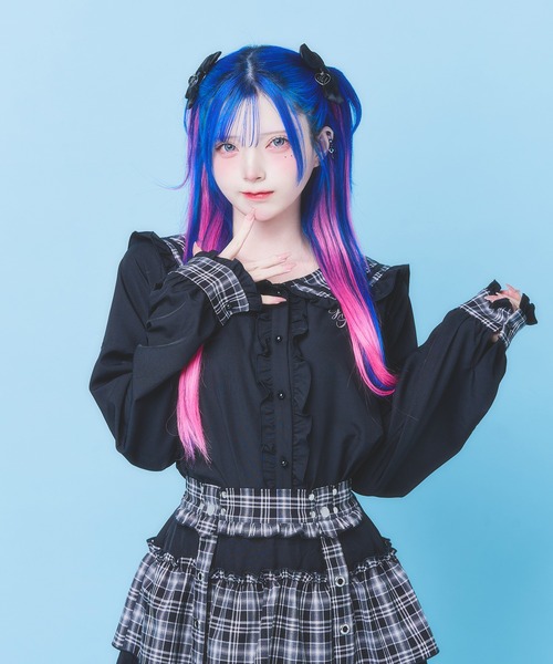 Hauls ブラウス シャツ 清楚ちゃんセーラーせっとあっぷ レディース