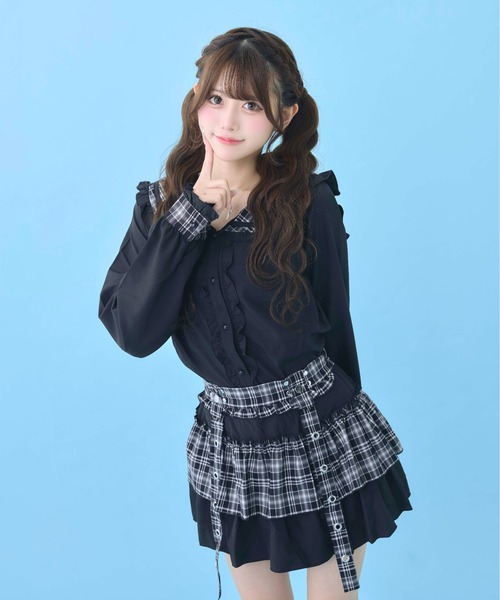 Hauls ブラウス シャツ 清楚ちゃんセーラーせっとあっぷ レディース