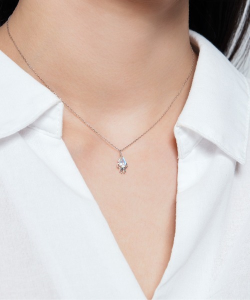 Jewel closet by L&Co. ネックレス K10 ホワイトゴールド イカ