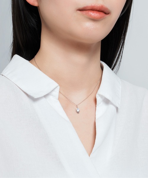 Jewel closet by L&Co. ネックレス K10 ホワイトゴールド イカ