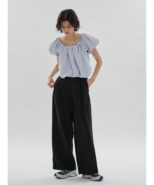 emmi ワイドパンツ パンツ 2タックワイドパンツ「セットアップ対応