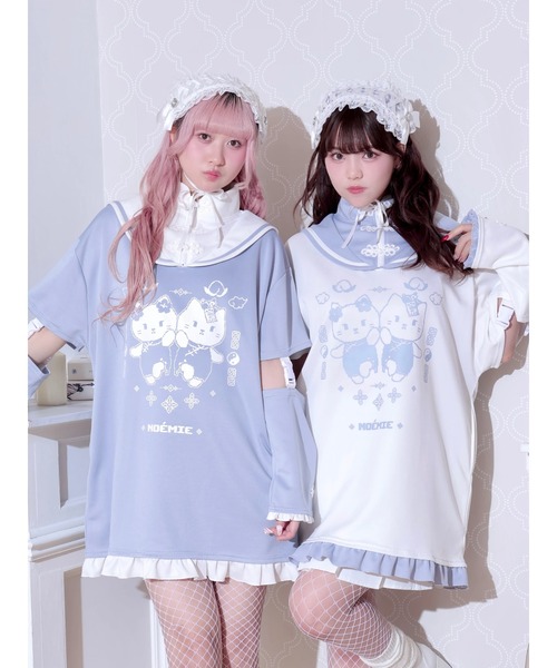 ぶぅニャンじゃ☆MILK/ネクタイ付/ブラウス/丸襟/ロリィタ/送料込 582dd5dfd7d7e3b429bd701ac20a1a
