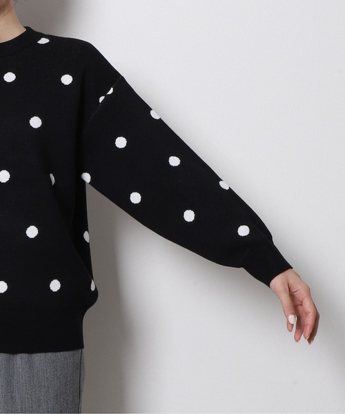 「Re.Verofonna」 長袖ニット MEDIUM ブラック レディース_画像9