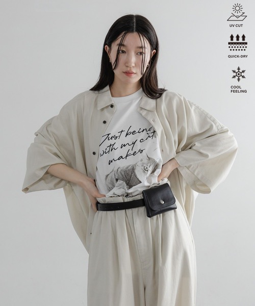 LOWRYS FARM（ローリーズファーム） uvカット tシャツ 「LFM(U)」ソフ