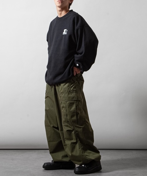 「STARTER」 スウェットカットソー X-LARGE グリーン メンズ_画像2