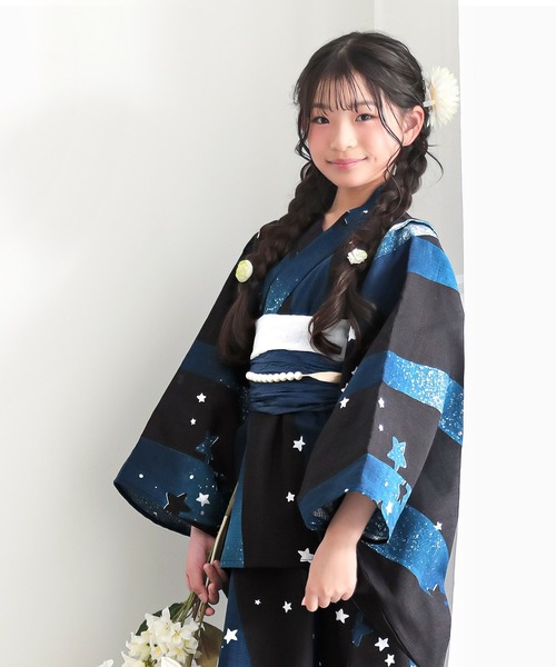 浴衣 キッズ 子供 女の子の画像