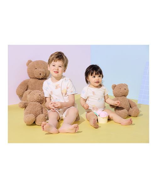 ジェラートピケ【KIDS】【接触冷感】アイスクリームベア柄セット gelato pique（ジェラートピケ） パジャマ 「KIDS」「接触冷感」アイス