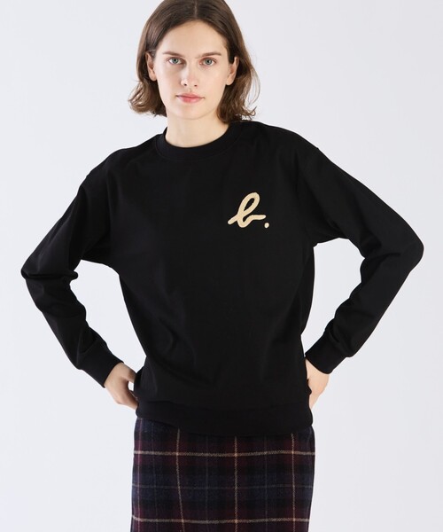 「agnes b.」 長袖カットソー SMALL ブラック レディースの画像