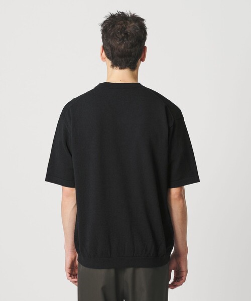 セーター ニット KNITEE クリンプコットン Vネック ニット Tシャツ ウォッシャブル メンズ_9