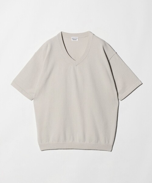 セーター ニット KNITEE クリンプコットン Vネック ニット Tシャツ ウォッシャブル メンズ_10