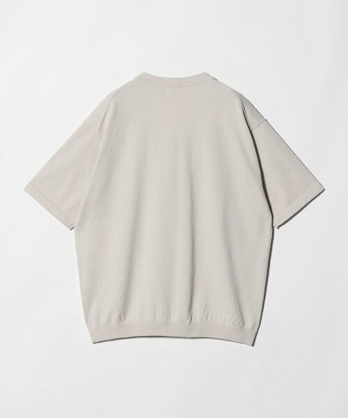 セーター ニット KNITEE クリンプコットン Vネック ニット Tシャツ ウォッシャブル メンズ_11
