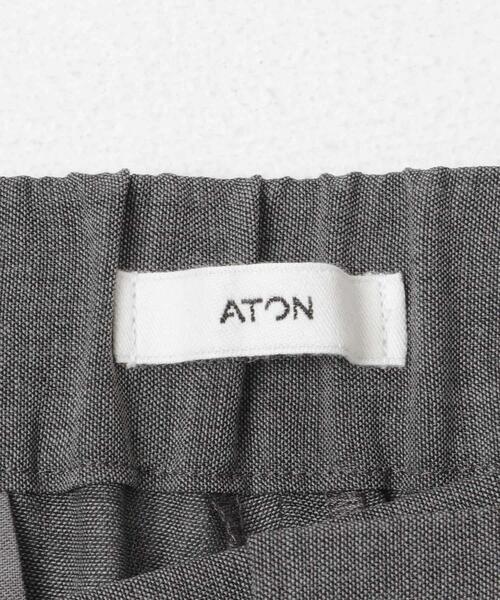 パンツ ATON　WOOL GAUZE EASY PANTS メンズの画像