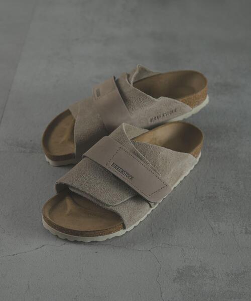 サンダル BIRKENSTOCK　KYOTO LEVE TAUPE-NARROW レディース