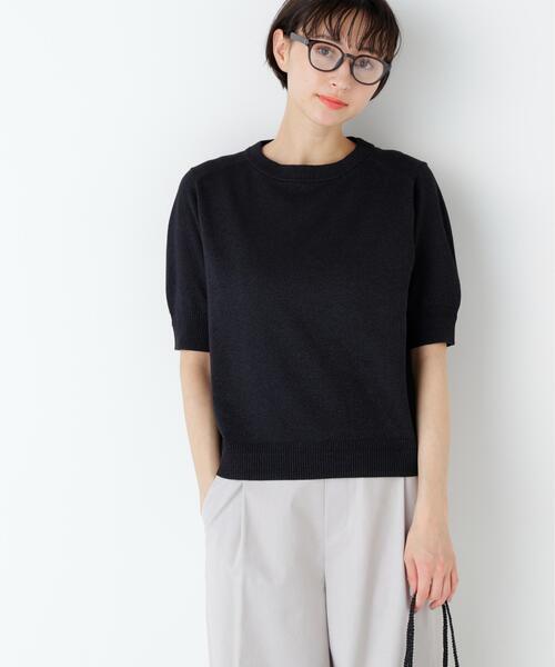 ニット セーター 「ウォッシャブル / Good Price」ペーパーヤーンニットＴ レディースの画像