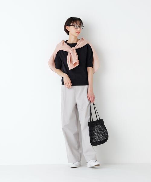 ニット セーター 「ウォッシャブル / Good Price」ペーパーヤーンニットＴ レディースの画像