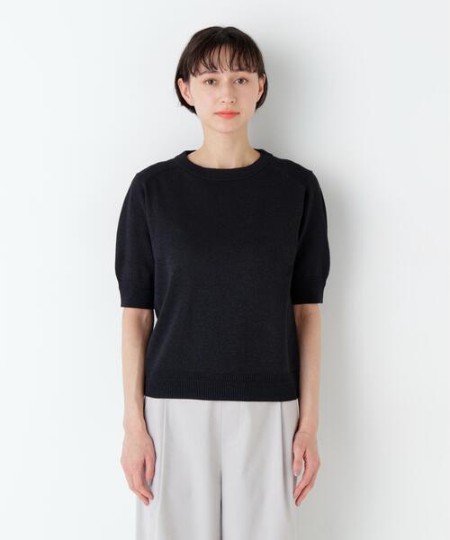 ニット セーター 「ウォッシャブル / Good Price」ペーパーヤーンニットＴ レディースの画像