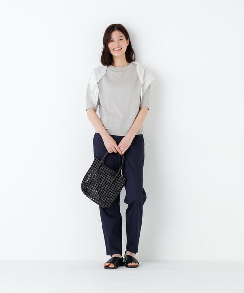 ニット セーター 「ウォッシャブル / Good Price」ペーパーヤーンニットＴ レディースの画像