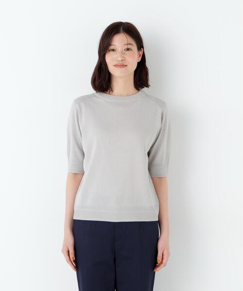 ニット セーター 「ウォッシャブル / Good Price」ペーパーヤーンニットＴ レディースの画像