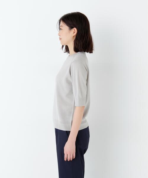 ニット セーター 「ウォッシャブル / Good Price」ペーパーヤーンニットＴ レディースの画像
