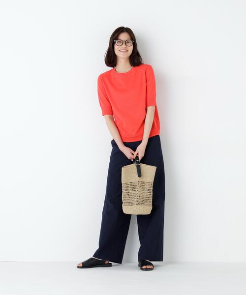 ニット セーター 「ウォッシャブル / Good Price」ペーパーヤーンニットＴ レディースの画像
