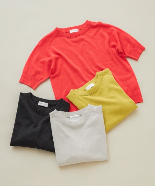 ニット セーター 「ウォッシャブル / Good Price」ペーパーヤーンニットＴ レディースの画像