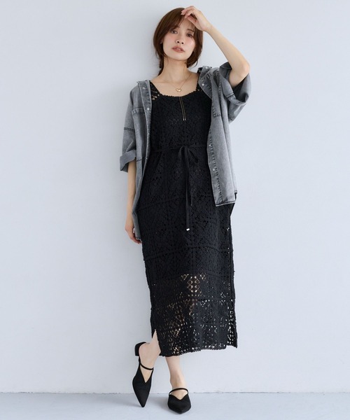 ブラウス シャツ 夏 ロールアップライトデニムシャツ　885560 レディース | mysty woman | 06