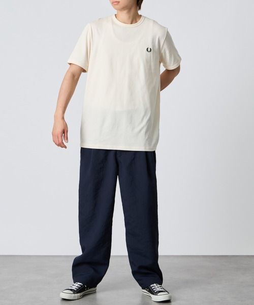 FRED PERRY（フレッドペリー） tシャツ 半袖 ワンポイントロゴ刺繍