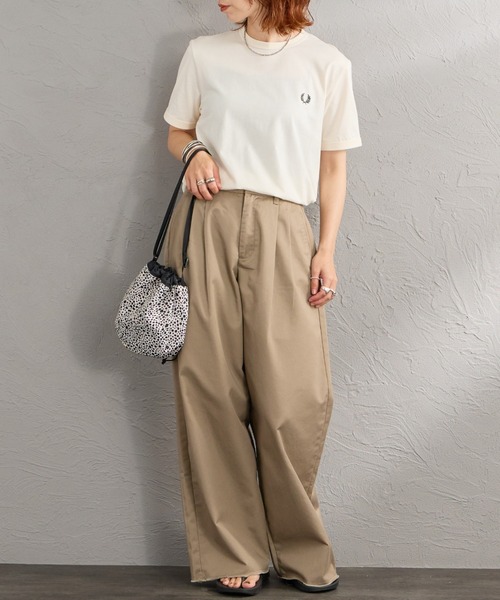 FRED PERRY（フレッドペリー） tシャツ 半袖 ワンポイントロゴ刺繍