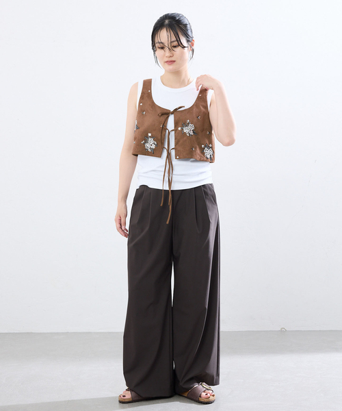 IENA（イエナ） ブラウス シャツ ビーズビスチェ レディース
