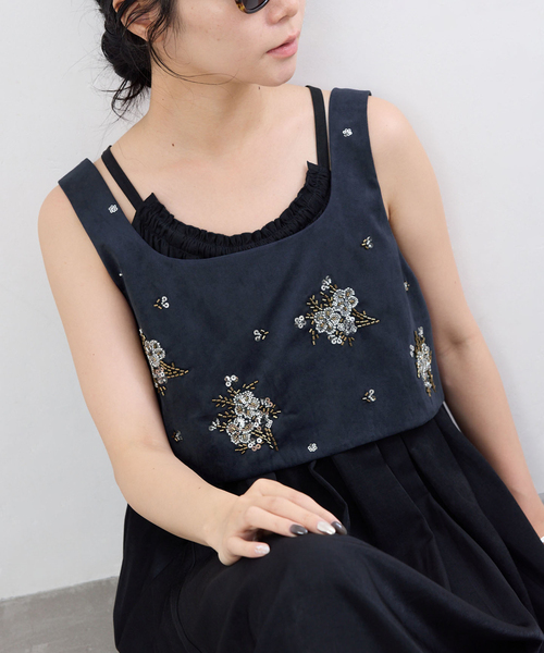 (8月31日迄)新品タグ付　IENAビーズビスチェ IENA（イエナ） ブラウス シャツ ビーズビスチェ レディース